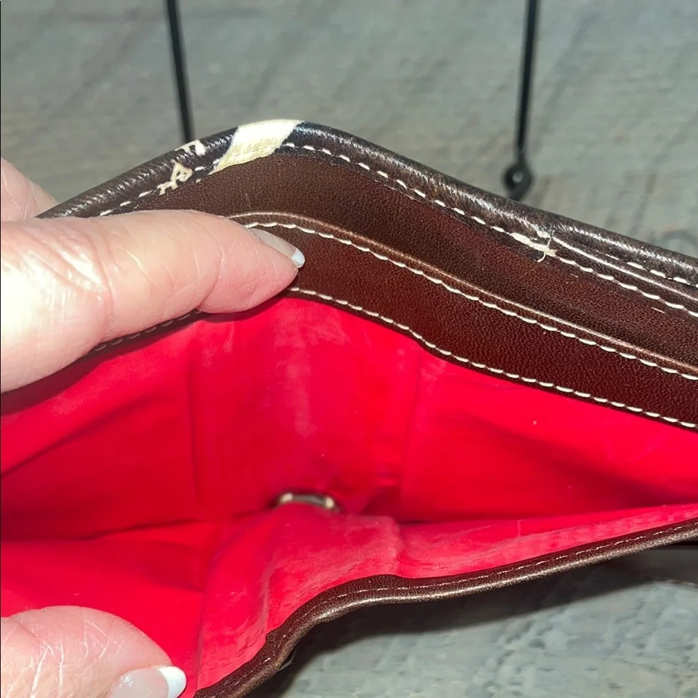 Dooney & Bourke Leather Giraffe Print Wallet - Picture 7 of 11